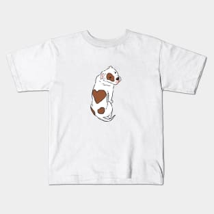 Pitbull with brown heart spot, Pitbull Love Kids T-Shirt